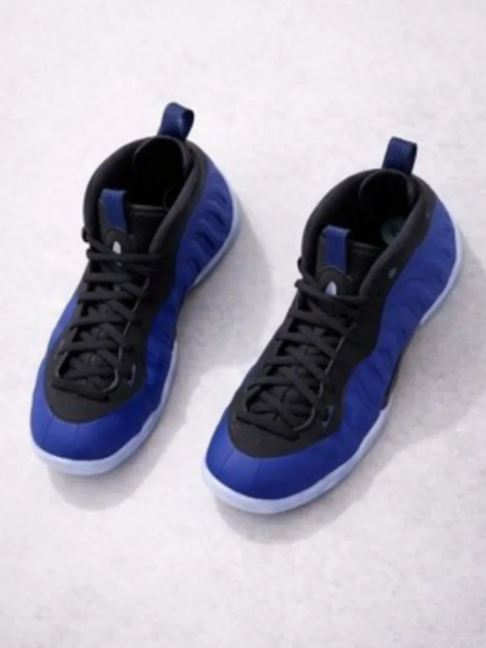 Nike Air Foamposite Youth Size 6Y Royal Blue Black Icy Sole New